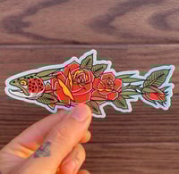 Everything Roses Trout Sticker
