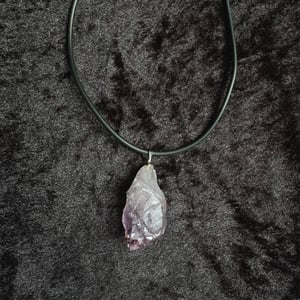 Image of Amethyst Crystal Choker Necklace