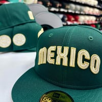 Image 3 of New Era 59Fifty Dark Green Gold