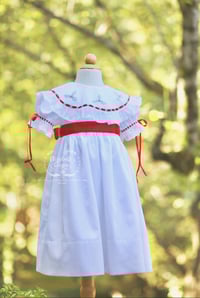 Image 8 of Christmas Holly Portrait Collar Dress