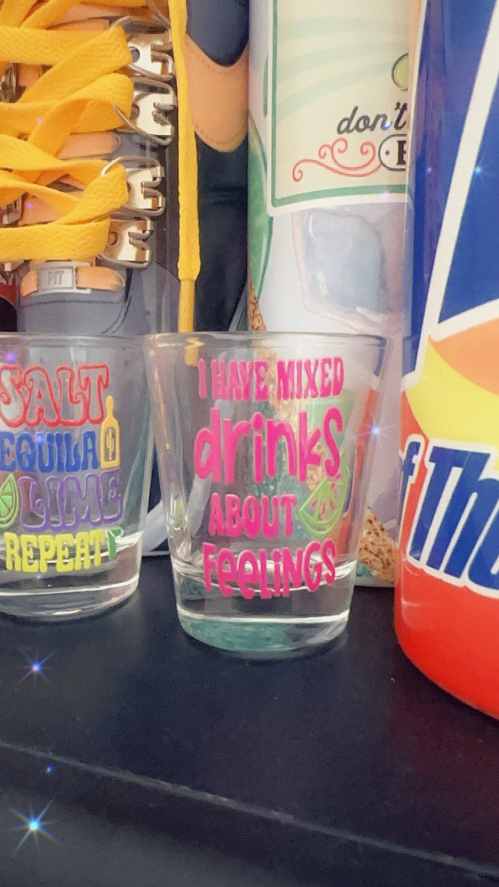 Image of Pick a custom Shot glass options are below