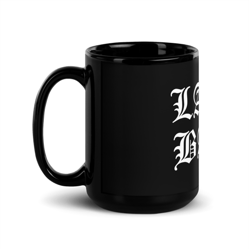 Image of Land Back Black Glossy Mug