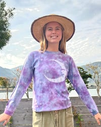 Image 1 of [ Ready to Ship ] Crescent moon tie-dye Batik T