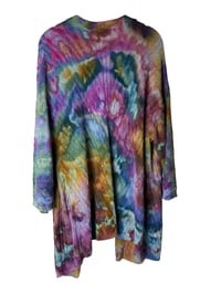 Image 3 of ♻️ UPCYCLED L J.Jill Open Sweater Cardigan in Watercolor Ice Dye