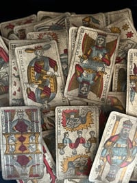 Image 7 of Superbe tarot piémontais d’Alessandro Viassone, début 1900, Italie, exemplaire tamponné