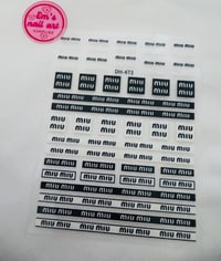 miu sticker black 