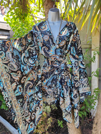 Image 5 of Pefkos co ord sarong set Jade and Gold