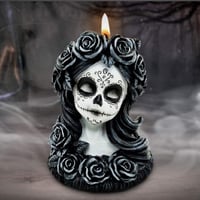 Image 1 of Flor de Muerte Tea Light Holder 10.5cm