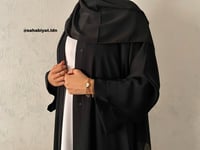 Image 1 of Deep Black Khadija Abaya 