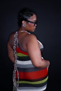 Image 2 of V-Neck Knit Dress