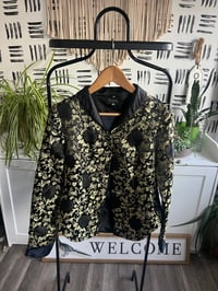 Image 1 of Vintage oriental blazer, black and gold