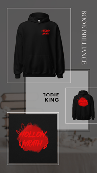 Image 1 of Jodie King | Hollow Wrath | Hoodie | front and back design | Bookish