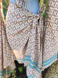 Image 8 of Pefkos co ord sarong set beige and mint