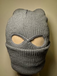 Image 1 of Warm unisex 3Holes Ski Snowboarding Hat Grey
