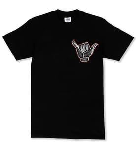 Image of Calligrafitti  Shaka Tee outlined Red