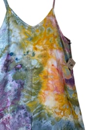 Image 5 of L Woven Wide-Leg Jumpsuit with Pockets in Appalachian Sunset Ice Dye