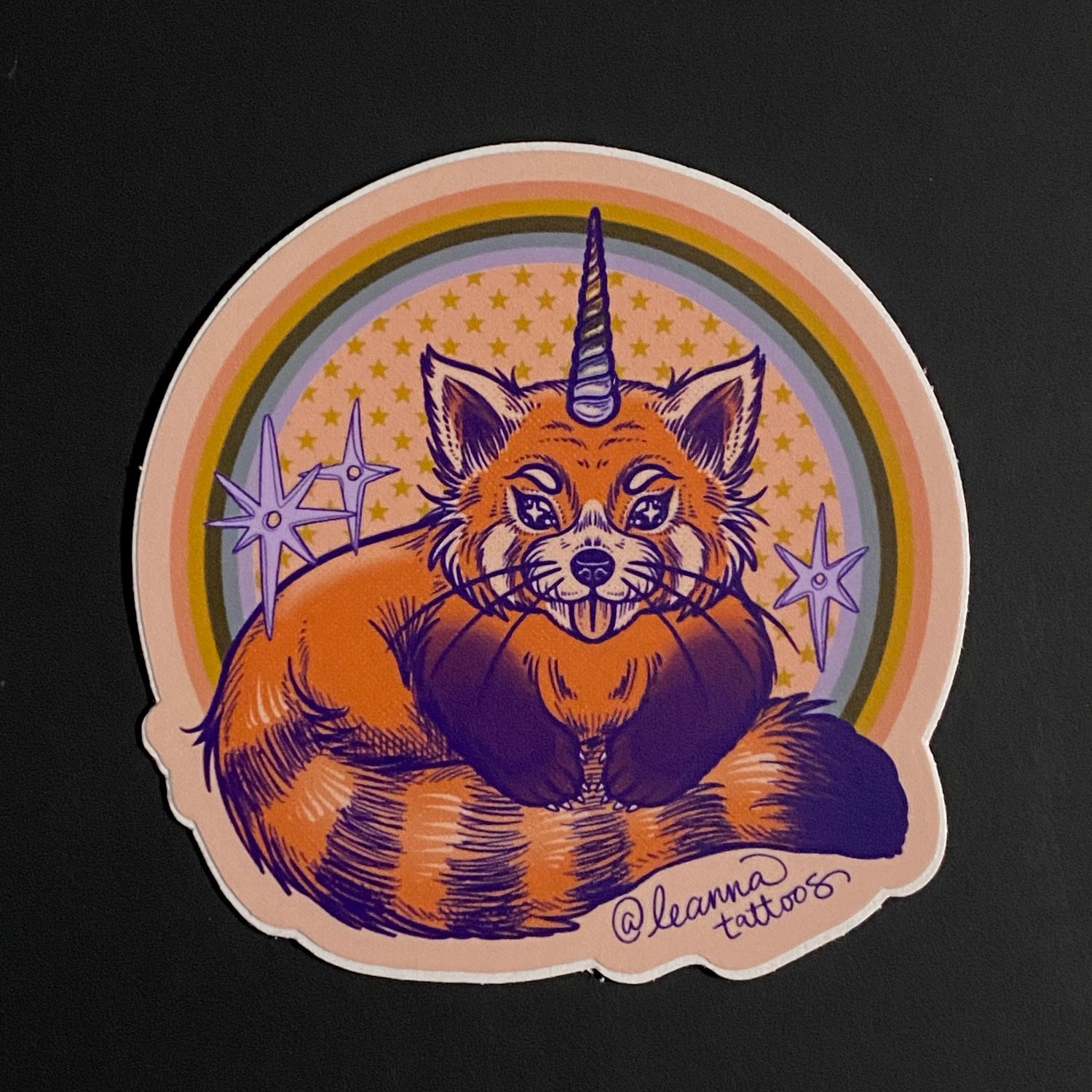 Image of Red Pandacorn Sticker