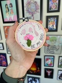 Image 3 of Vday Ghosts- 3 inch embroidery hoops 