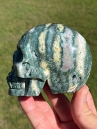 Image 2 of Ocean Jasper Skull #2177