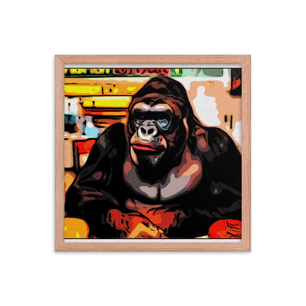 ZEN EXP - Hungry-Rilla Framed photo paper poster