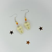 ‘Sweet Tooth’ Candy Corn Teeth Earrings