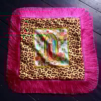 Image 1 of Pink Fringe Virgin Cushion Cover