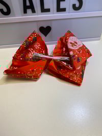 Image 2 of Jumbo Christmas bows Red 