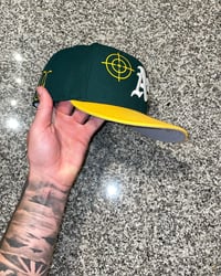 Image 2 of WORLD SERIES PATCH OAKLAND A’s CUSTOM FITTED 
