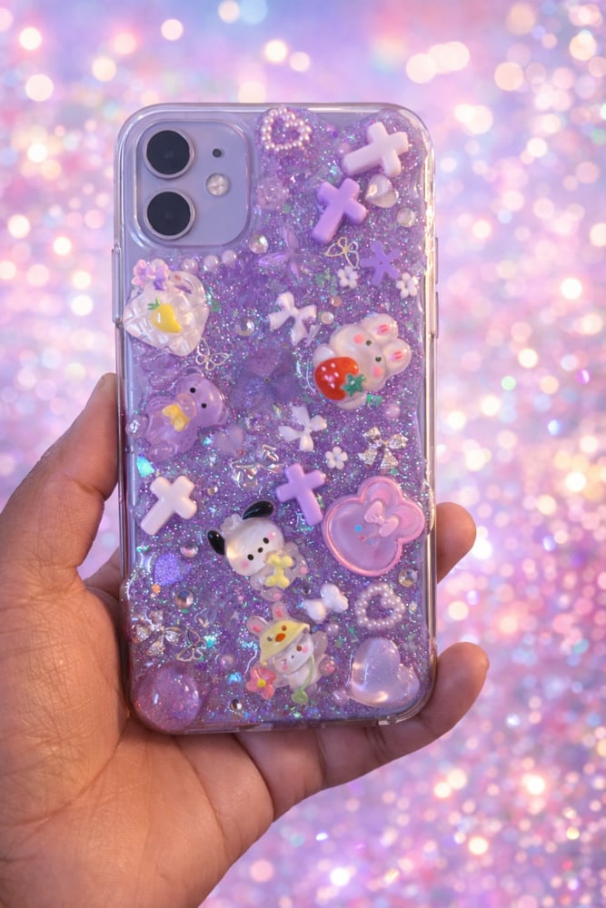 Image of ✨Blessed & Bedazzled Custom Phone Case