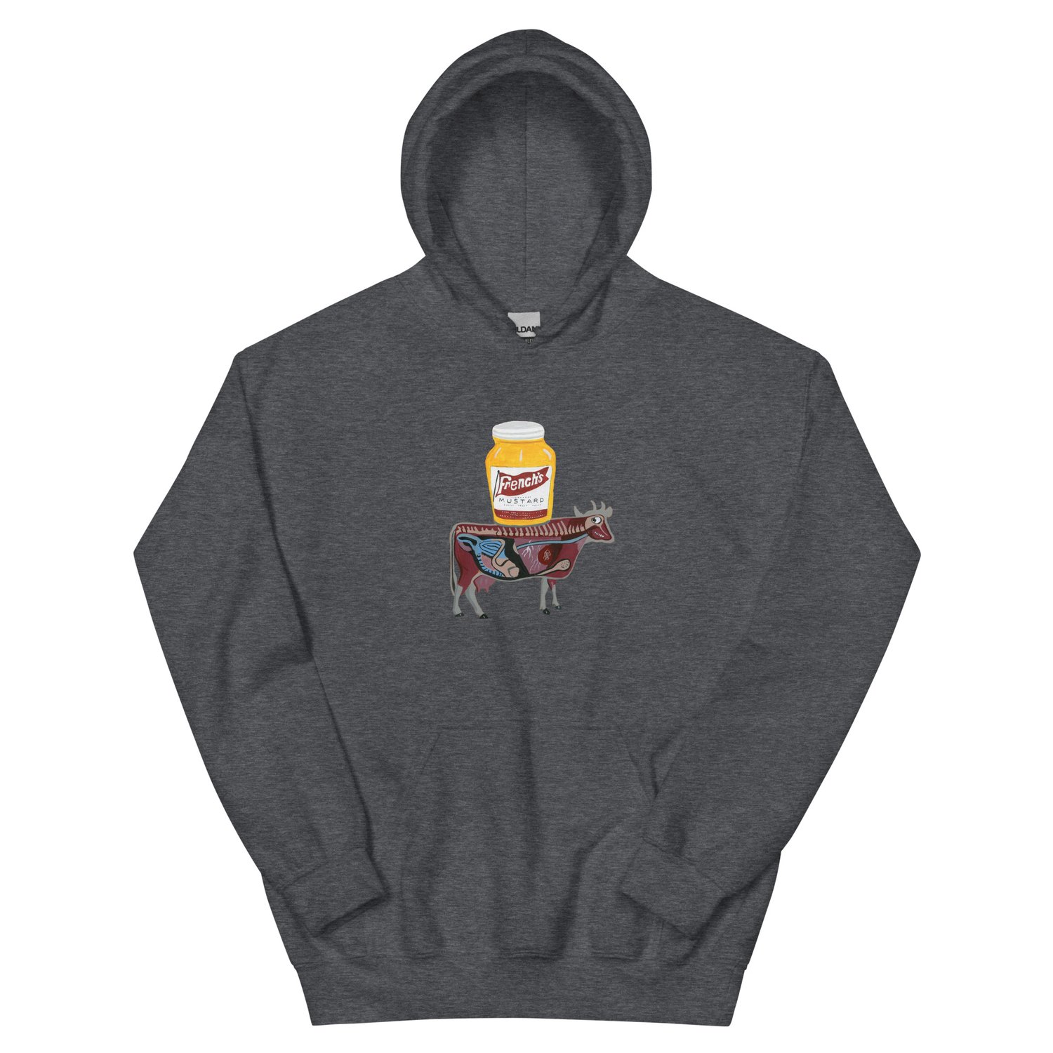 Image of MUSTARD COW HOODIE