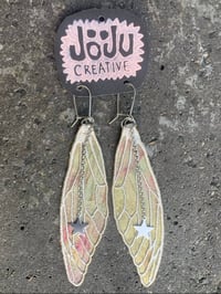 Image 4 of Narurally dyed Silk Cicada Wings