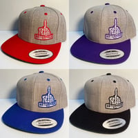 Image 1 of Middle Finger SnapBack- Heather 