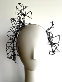 Image 1 of Black  wired flowers 