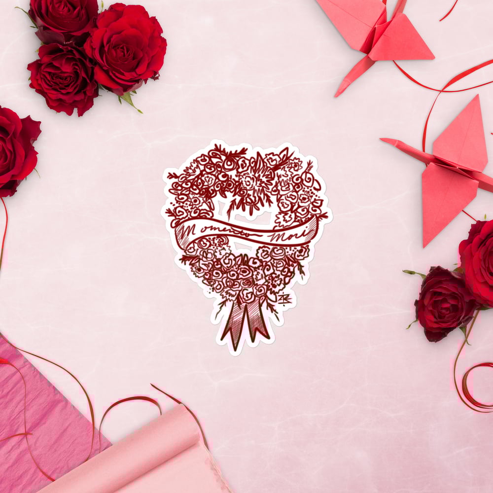 Momento Mori Heart Wreath Bubble-free stickers