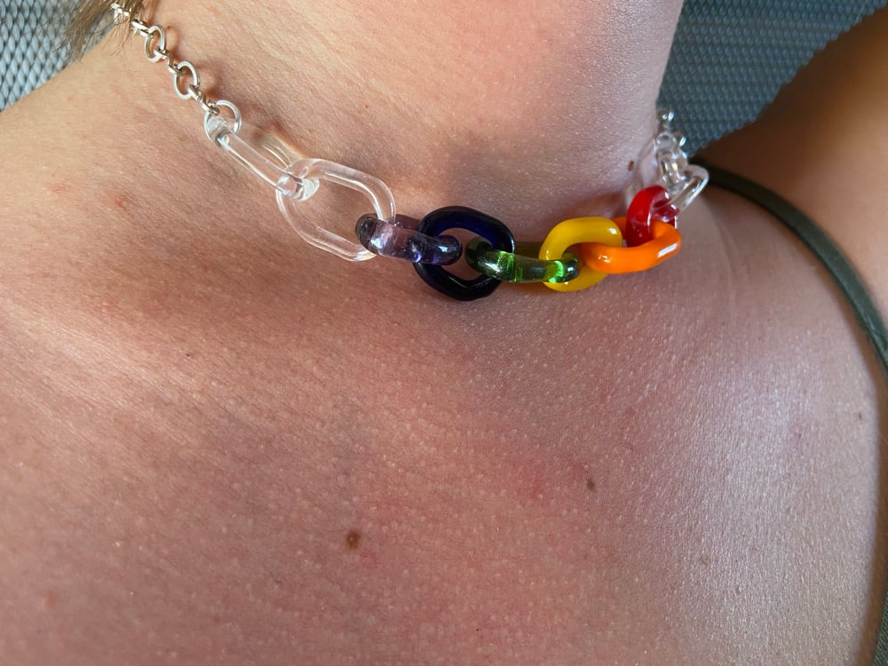 Image of Rainbow chain link 