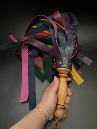 Image 3 of Muted Rainbow thuddy flogger