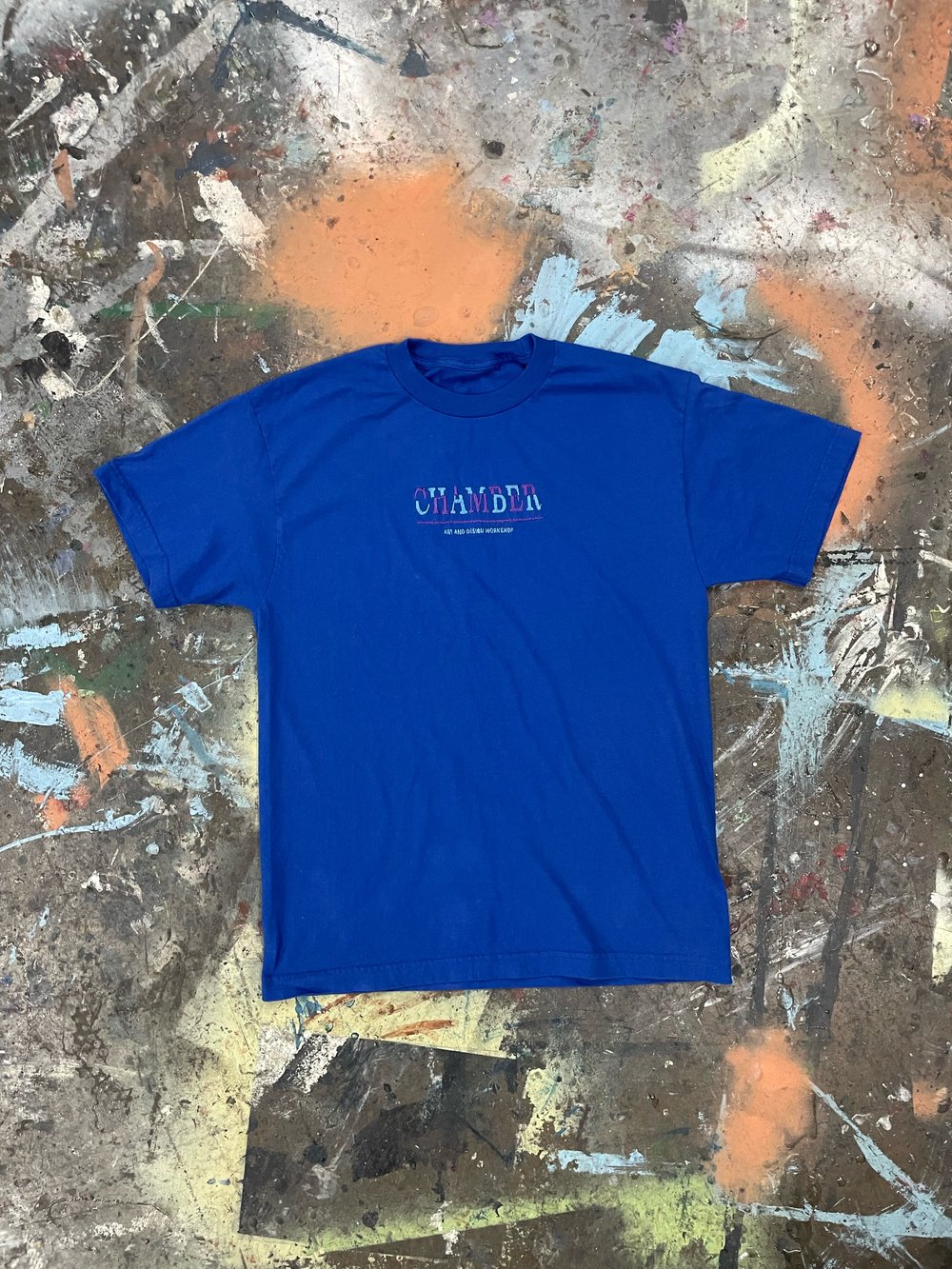 Image of Chamber A and D Tee royal blue