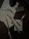 Parure d’écriture, ensemble de bureau, plaqué argent, fin XIXème