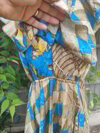 Image 6 of Bianca Frill maxi dress Blue checks