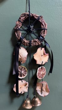 Hand made wall hanging Witch Bells - Home decor - Spiritual home decor -  pagan altar decor.
