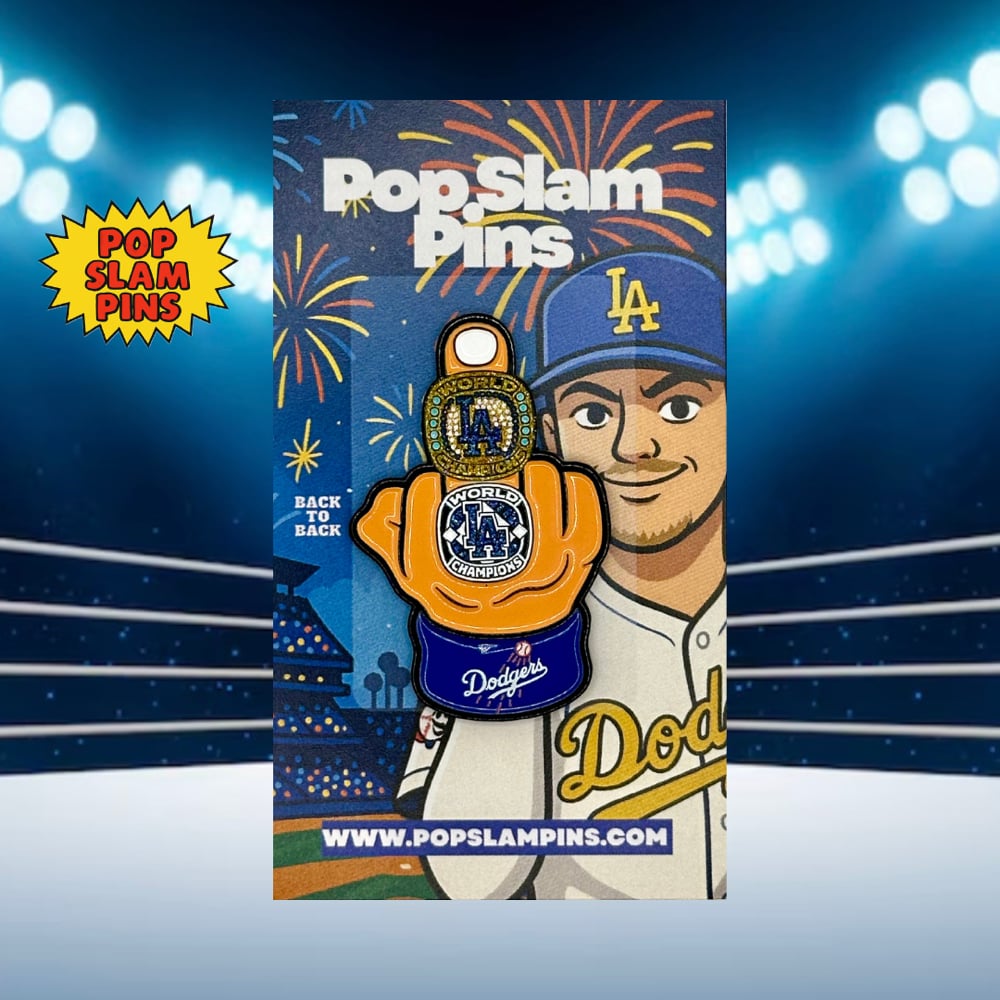 Image of Dodgers Middle Finger - Pin