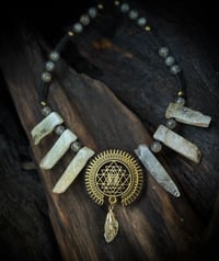 Citrine & Labradorite necklace 