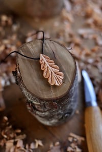 Image 4 of Oak Leaf—- Pendant Necklace 