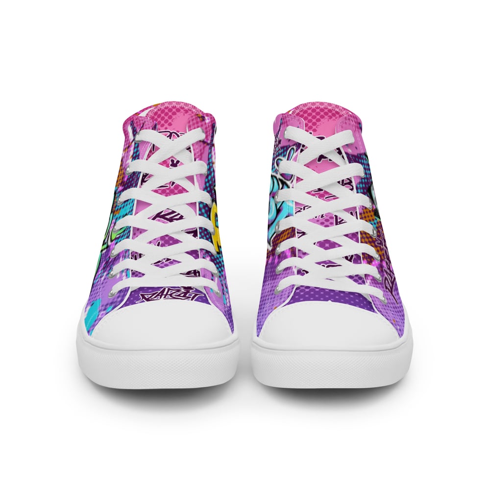 WOMEN'S - Delinquent Bunny -  high top canvas shoes