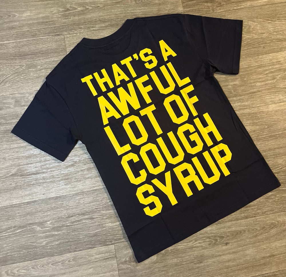 Image of Navy Blue Cough Syrup Shirt