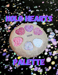 Image 1 of Holo Hearts Watercolor Big Eco Stone Palette LIMITED EDITION ✨