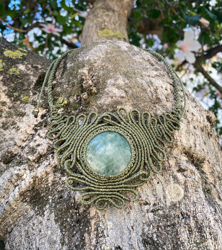 Aquamarine Assymmetrical necklace