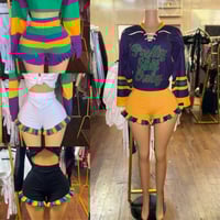 Image 2 of Mardi Gras ruffle shorts 