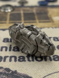 Image 8 of *Drop Spinner LordVader-Bar in Basket Weave Zircuti Etched