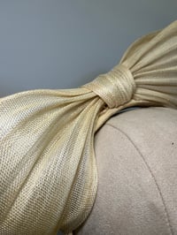 Image 2 of Cream silk abaca bow 